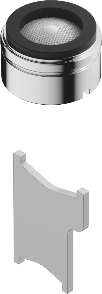 Dornbracht aérateur 90230102604-00 avec fente M24x1, 7l-chrome w