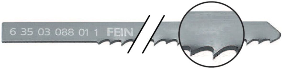 Fein Sägeblätter 5er Pack, Länge 100 mm, Zahnabstand 3,0 mm (63503088011)