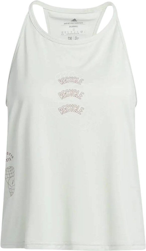 Adidas Run For The Oceans Tanktop Damen Grün Gr. L