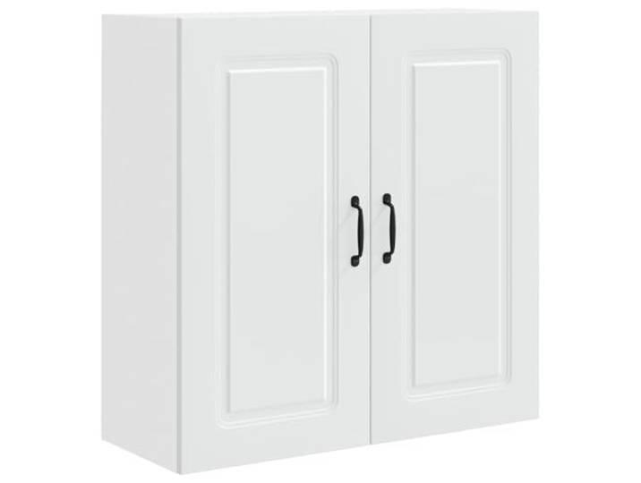 KGHFDVB Küchenschrank 80 x 31 x 80 cm Kalmar Weiß Holzwerkstoff Holzwerkstoff, 3 Regale und 2 Türen, für Küchen und Vorratsräume, max. 60 kg Belastbarkeit, 80 x 31 x 80 cm