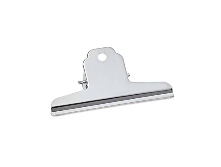 MAUL Papierklem MAULbasic, brede sluitclip 12 cm, klembreedte 3 cm, hoge klemkracht, zilver