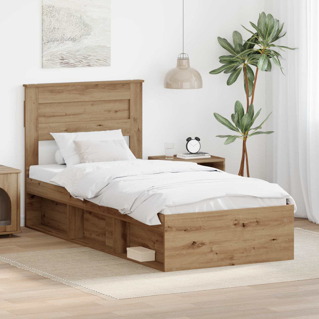 17 Stories Bed Artisian Oak 100 x 200cm
