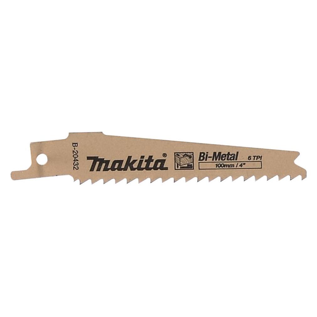 Makita B-20432 Kreissägeblätter BiM 100x0,9mm (6tpi), 5Stk, für Metall, Holz, Holz mit Nägeln (B-20432)