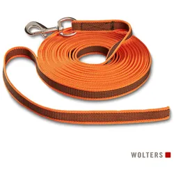 Hundeleine Avanti gummierte Schleppleine ohne Handschlaufe Orange / 5 Meter