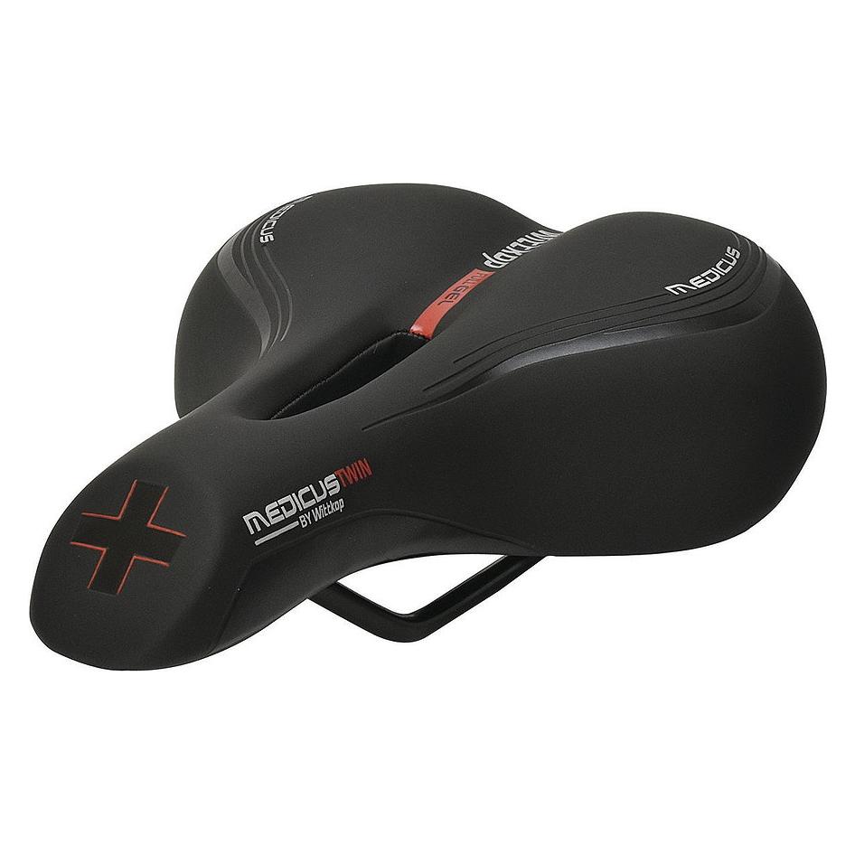 Wittkop Medicus Twin 2.0 Cityradsattel Schwarz Einheitsgrösse (51202-K)
