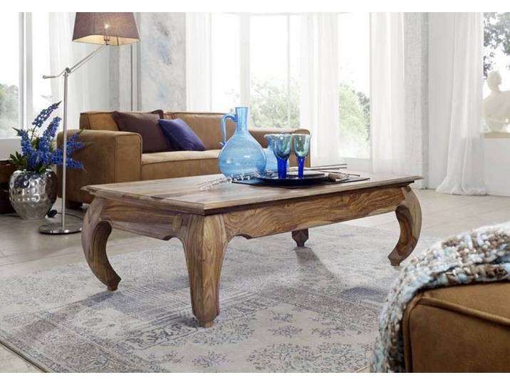 Couchtisch Sheesham 130x75x40 braun lackiert OPIUM #632