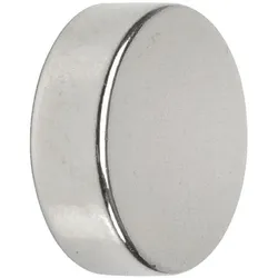 MAUL Neodym Magnete 15x5 mm, 20er-Pack silber, 0.5 cm