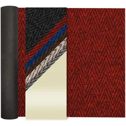 Schmutzfangläufer NOBILIS - Rot - 1,00m x 1,00m