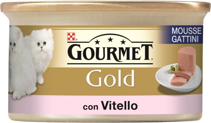 Purina GOURMET GOLD MOUSSE GATTINI CON VITELLO 85GR
