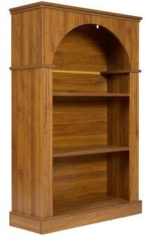 "48"" Tall 3-Tier Arched Open Freestanding Bookcase"