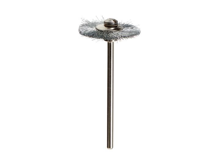 Proxxon Stahldrahtscheibenbürste mit Träger 22 mm 5 Stück