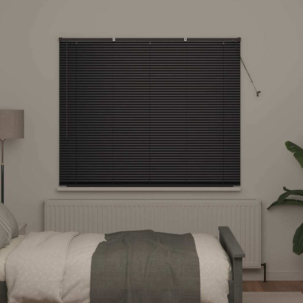 Latitude Run Horizontal/Venetian blind Black 175cm L x 155cm W