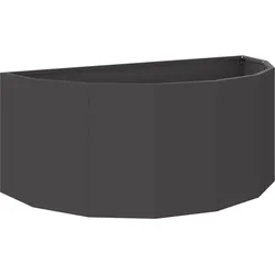 vidaXL Pflanzkübel Schwarz 90 x 45 x 35 cm Stahl