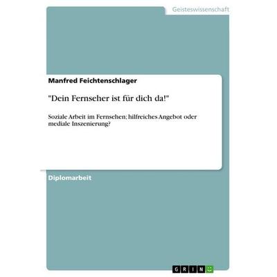 Dein Fernseher ist für dich da!, Taschenbuch von Manfred Feichtenschlager, GRIN, 978-3-640-91755-6