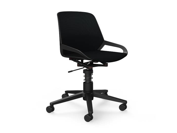 Office swivel chair Aeris Numo Task without armrests, Black/Black, New, Ergonomic chair - ideal for flexible working