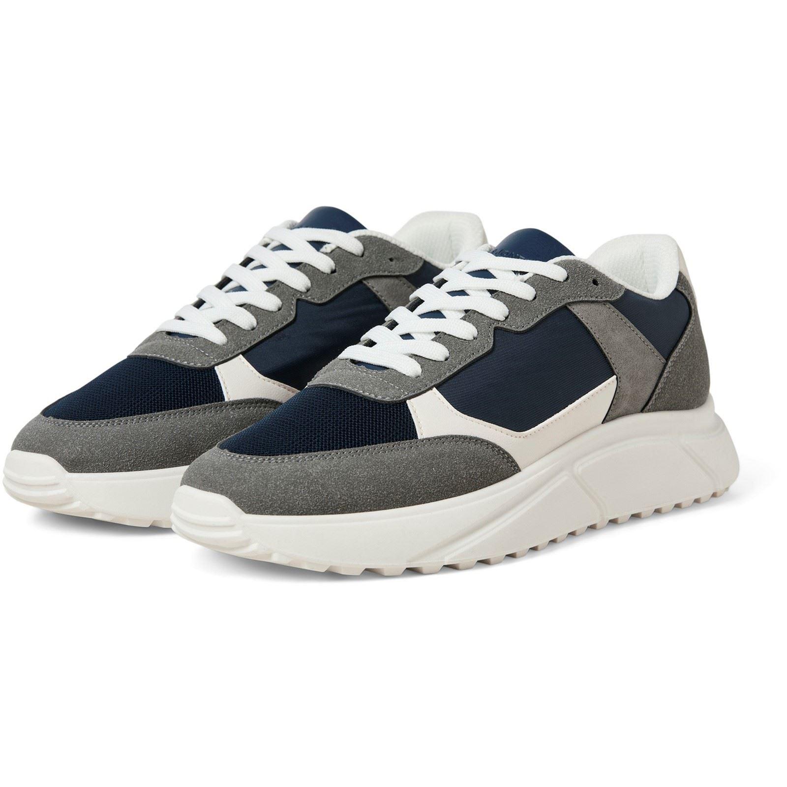 Jack & Jones Aspire Runner Polyurethan Herren Castlerock/Navy Blazer Sneakers