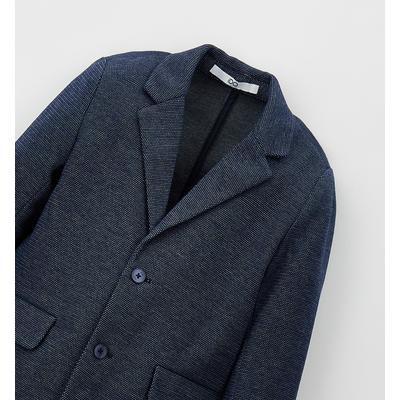 Sakko IDO "BABY BOY JACKET", Jungen, Gr. 122, navy, 85% Polyester, 15% Baumwolle, Sakkos Sakko