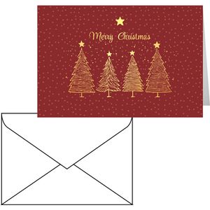 Böttcher-AG Weihnachtskarte 22sk6153, 115 x 170mm, Klappkarte mit Goldfolie & Umschlag, 1 Stück