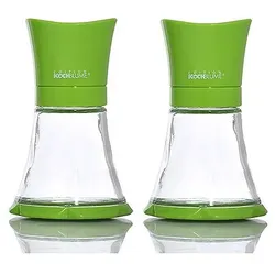 KOCHBLUME 2x Gewürz- & Kräutermühle aus Glas Keramikmahlwerk