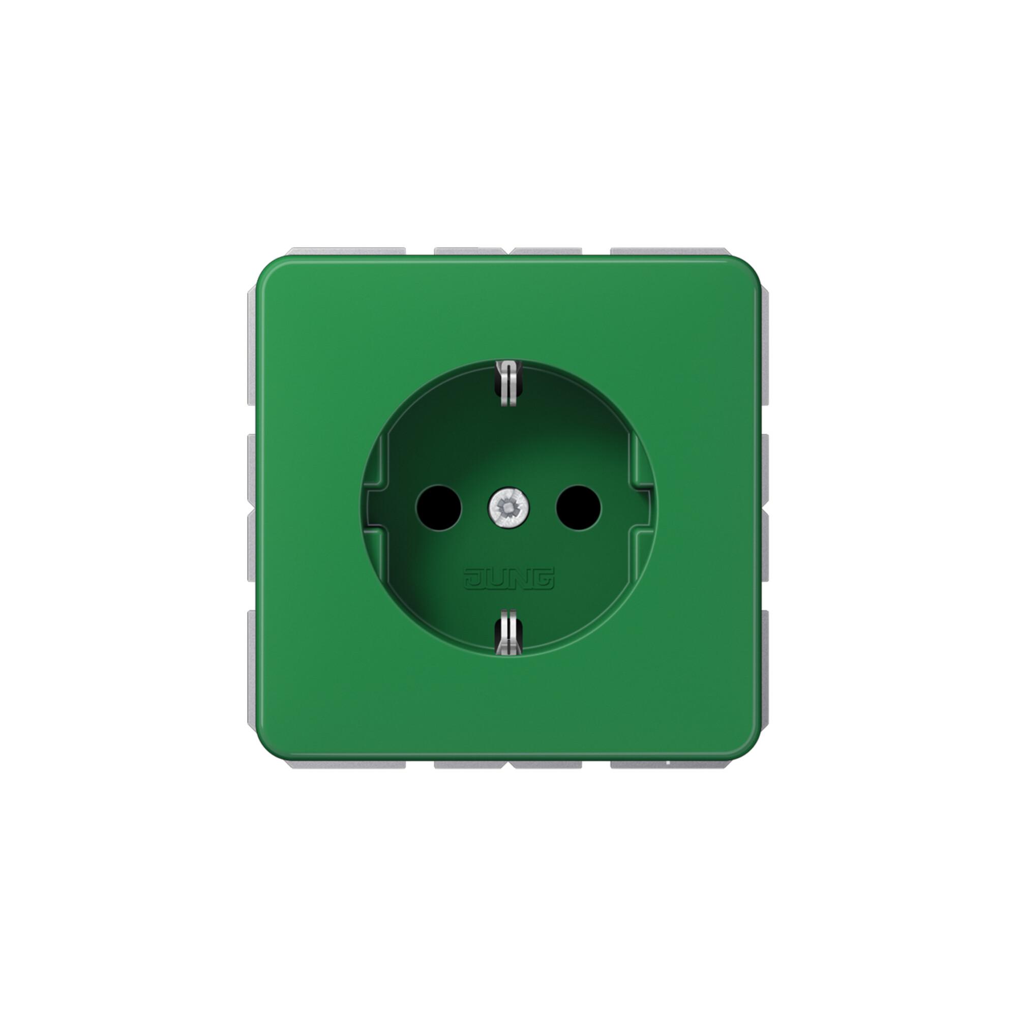 Jung SCHUKO-Steckdose 16A 250V bruchsicher CD 1520 BF GN (CD1520BFGN)