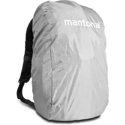 mantona Rhodolit, Fotorucksack mit 2 Fächern (Fotorucksack, 27.95 l), Kameratasche, Schwarz