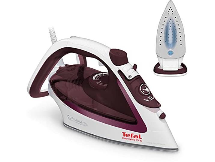 Tefal Fer à repasser vapeur Easygliss Plus avec fonction autonettoyante\, arrêt automatique\, système anti-calcaire\, 2400 W