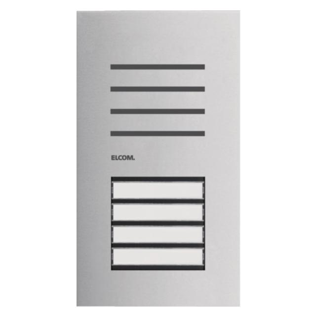 Elcom ELCO REQ004Y Türstation Audio 4/1 2D Edelstahl ONE (Drahtgebunden) (REQ004Y)