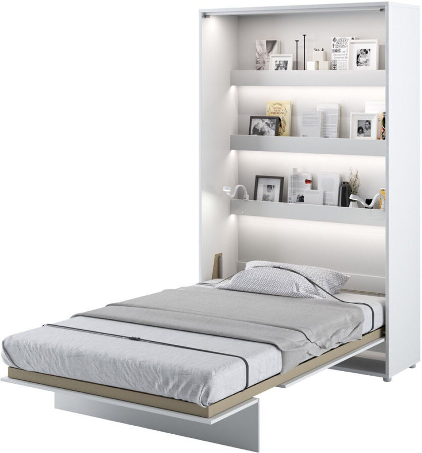 Ebern Designs Nadarius Murphy Bed White Gloss Small Double (4')