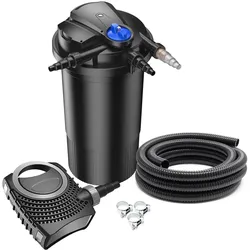 SunSun, Brunnen + Gartenteich, CPA-15000 SET bis 30000l 18W UVC NEO3800 Pumpe Schlauch Teichfilterset