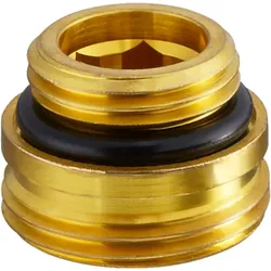 Oventrop Einschraubstutzen 1028252 1/2"x3/4" AG, Messing roh, für Multiflex F, VPE 10 Stück