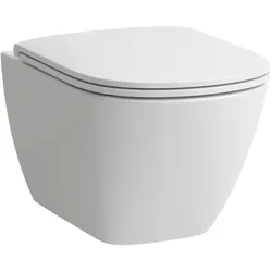 LAUFEN LUA Wand-WC, Silent Flush, verdeckte Befestigung, 520x360x360mm, spülrandlos, H8210800000001, Farbe: Weiß