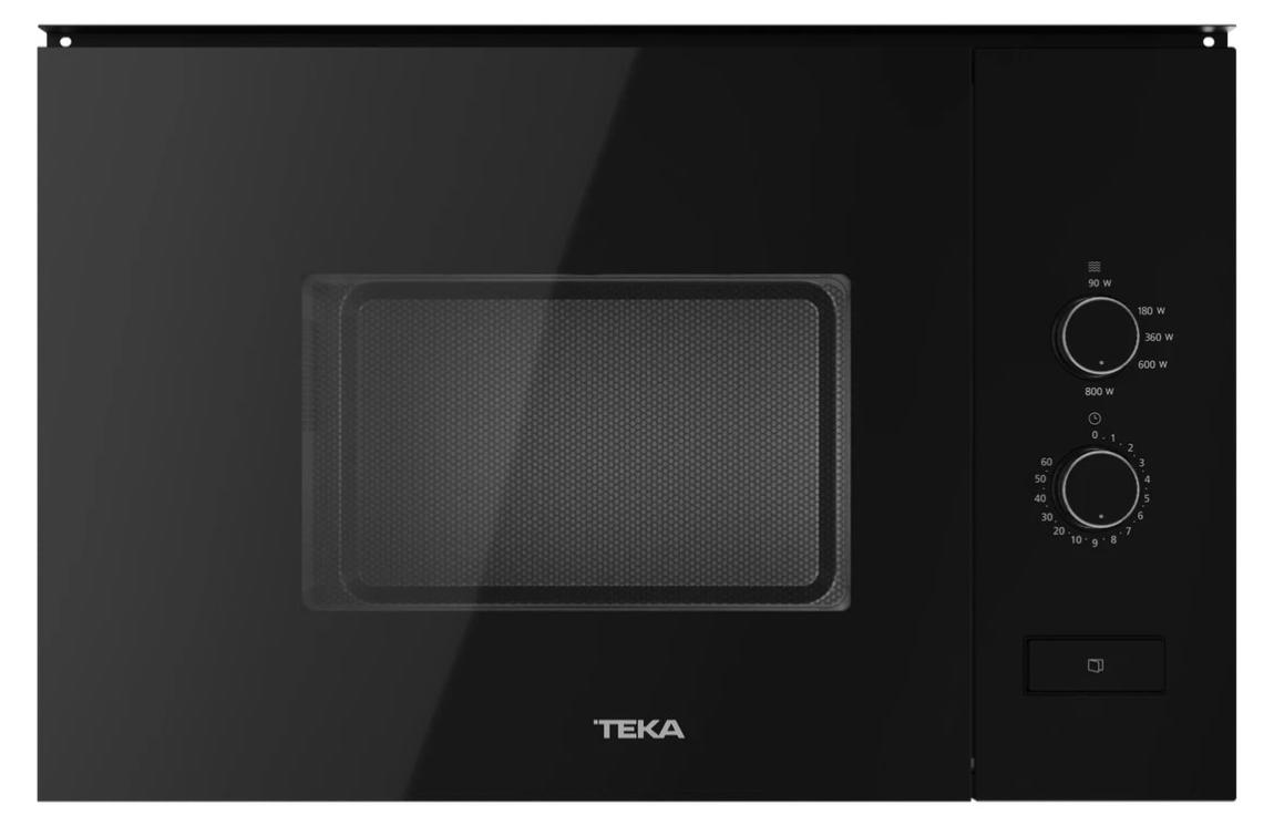 Teka ML 820 FI, Integriert, Solo-Mikrowelle, 20 l, Drehregler, Schwarz