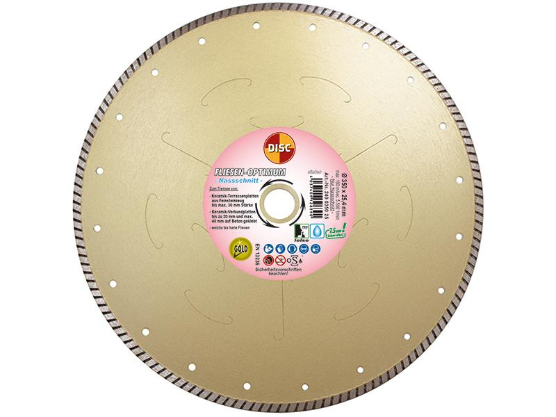 DISCDIAMANT Dia-TS Fliesen-Opit. Ø350x25,4 Nassschnitt, Leisekern 16904476
