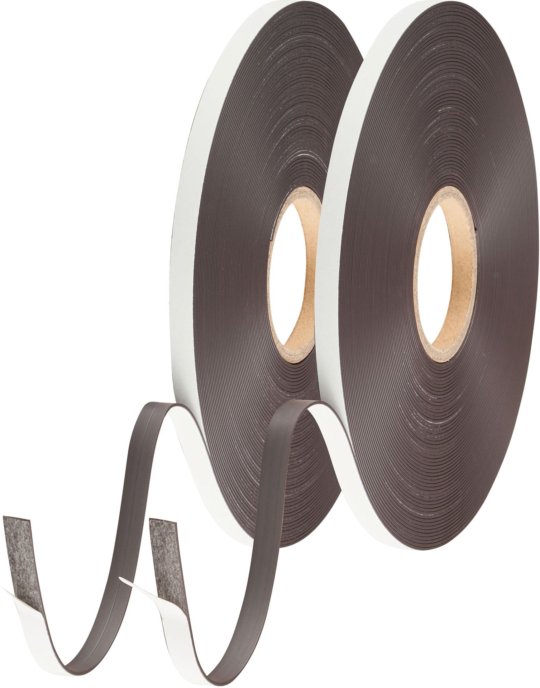 HMT Bande magnétique avec contre-pièce, adhésive 12,7 mm   C+D (SET) - Colle standard, ferrite, noir