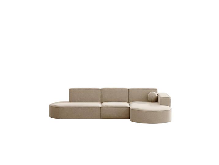 Kaiser Möbel Gartenecksofa L-Form Garten Modena L Patio Beige Rechts, Holz, Füllung: Komfortschaum,Komfortschaum, L-Form,L-Form, 296x78x165 cm, Gartenmöbel, Loungemöbel, Gartensofas & Loungesofas