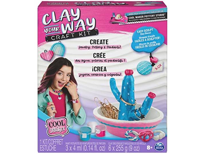 Cool MAKER Clay Your Way Pottenbakkersset - sieraden en accessoires van luchtdrogende klei maken, vanaf 8 jaar