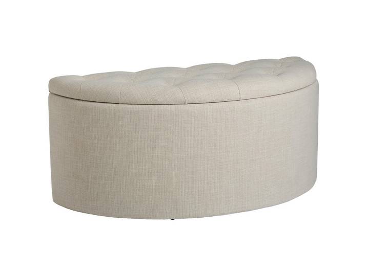Mid.you Hocker, Beige, 100x44x42 cm, Stauraum, Wohnzimmer, Hocker, Sitzhocker