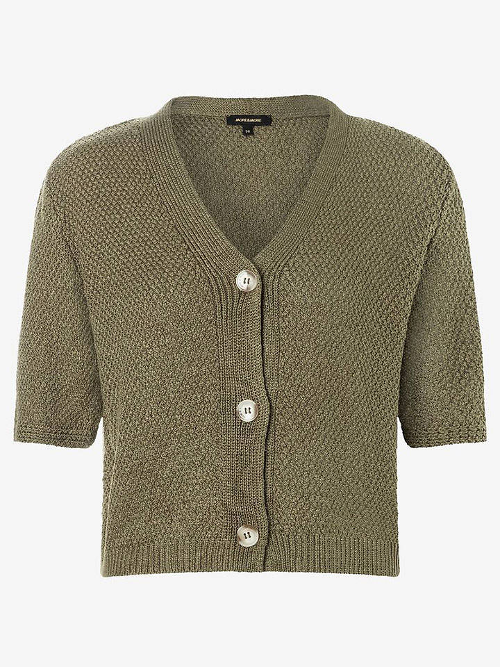 More & More Cardigan in Khaki - 34