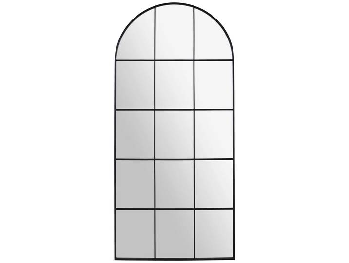 Xora Wandspiegel, Schwarz, Metall, Glas, Holzwerkstoff, Freiform, 65x140x2.5 cm, Ganzkörperspiegel, senkrecht montierbar, Spiegel, Ganzkörperspiegel