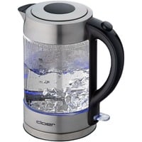 Glas-Wasserkocher 4429 edelstahl (gebürstet)/schwarz, 1,7 Liter