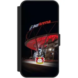 Nivocase Klapphülle für Apple iPhone 17e Handyhülle aus Kunst Leder NIVOflip schwarz Bayer 04 Leverkusen (Apple iPhone 17e), Smartphone Hülle, Schwarz