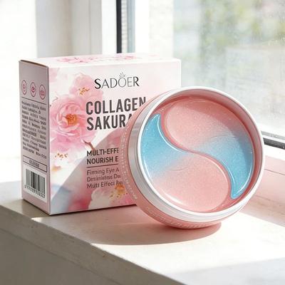 Inspired Finds SADOER Sakura Collagen Eye Mask 60pcs For Dark Circles And Eye Bags Hydrating Firming Eye Patches SADOER Sakura Collagen Eye Mask 60pcs For Dark Circles And Eye Bags Hydrating Firming Eye Patches
