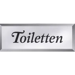 Contacto Schild TOILETTEN mit Pfeil