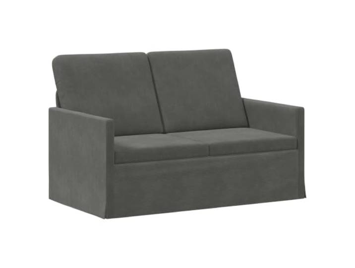 vidaXL 2-Sitzer Sofa Dunkelgrau 130 x 81 x 82 cm Cordstoff Bietet dauerhafte Unterstützung und Zuverlässigkeit. Schaumkissen sorgen für überlegenen Komfort