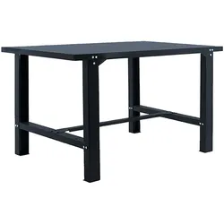SimonRack Arbeitstisch für Werkstatt, 1800x730 mm, Metall-Arbeitsplatte, Tragfähigkeit 600 kg, Schwarz - BT-6