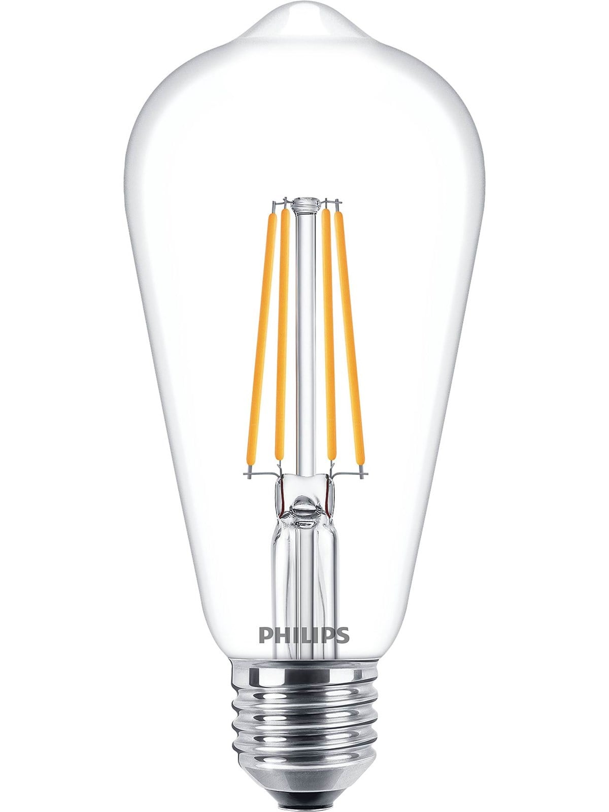 Philips LED-Lampe Classic Edison 7W/827 (60W) Clear E27