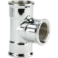 Viega T-Stück 111762 Rp 3/4, Rp dreiseitig, Messing verchromt
