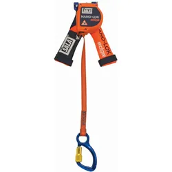 3M DBI-SALA Nano-Lok Edge Höhensicherungsgerät für fahrbare Hubarbeitsbühnen, kantengeprüft, Länge: 1,8 m, Dyneema Gurtband 20 mm, Trilock Gurtbandkarabiner, Aluminium Twist-Lock Karabiner Öffnungsweite 19 mm, RFID Tag für Inspektion, 1,8 m