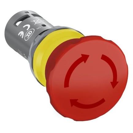 ABB Emergency Stop 2 NC Twist Release 40mm (CE4T-10R-02)