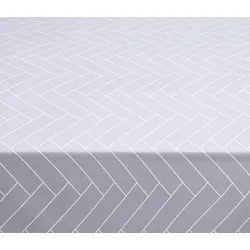 Tiles Damask Tischdecke 140 x 270 cm weiß